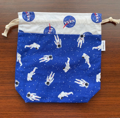 Space Program Drawstring Project Bag